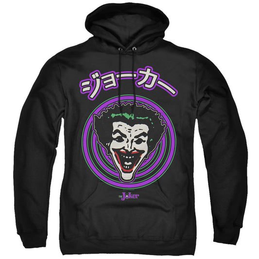Batman Face Spiral Mens Hoodie Black