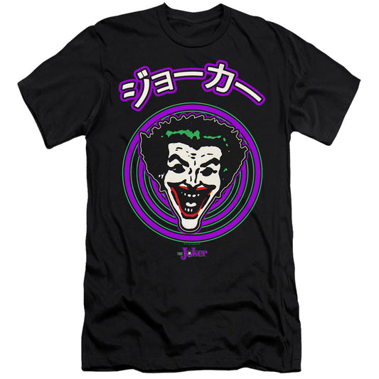 Batman Face Spiral Slim Fit Mens T Shirt Black