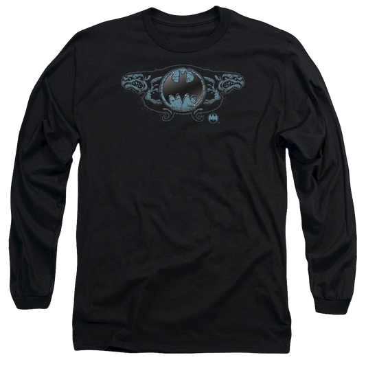 Batman Two Gargoyles Logo - Men's Long Sleeve T-Shirt