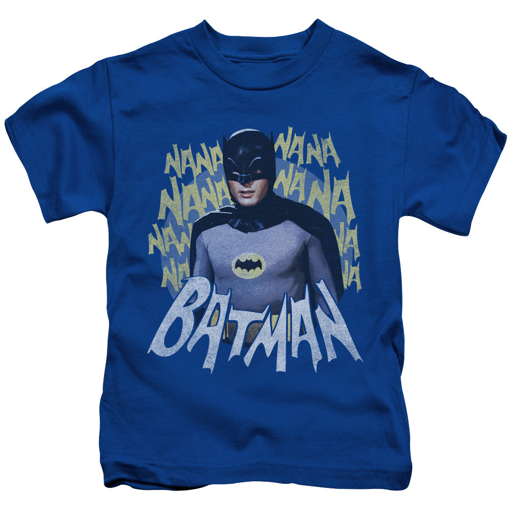 Batman Classic Tv Theme Song Juvenile Kids Youth T Shirt Royal Blue