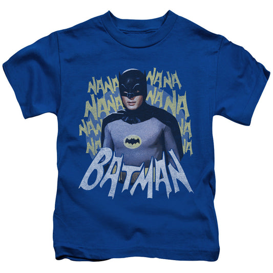 Batman Classic Tv Theme Song Juvenile Kids Youth T Shirt Royal Blue