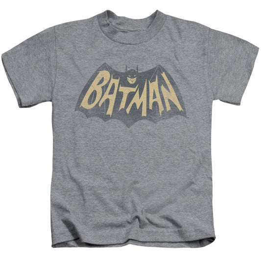 Batman Classic Tv Show Logo Juvenile Kids Youth T Shirt Athletic Heather