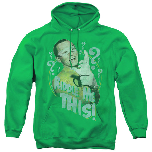 Batman Classic Tv Riddle Me This Mens Hoodie Kelly Green