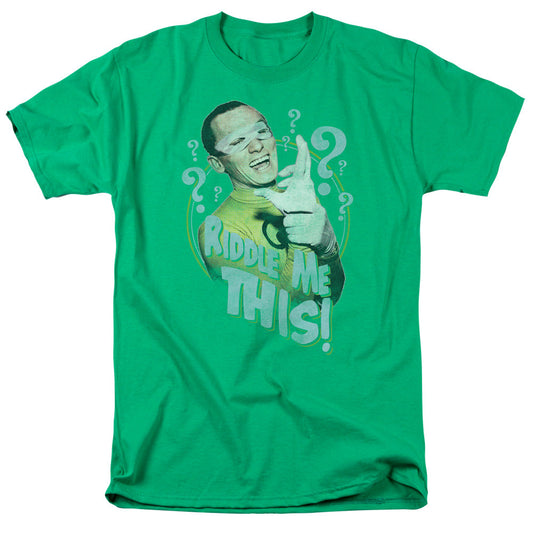 Batman Classic Tv Riddle Me This Mens T Shirt Kelly Green