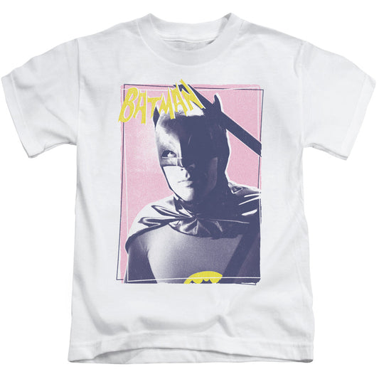 Batman Classic Tv Wayne 80s Juvenile Kids Youth T Shirt White