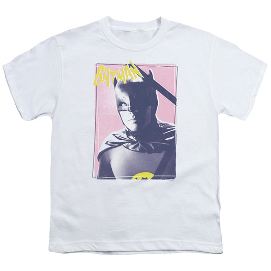 Batman Classic Tv Wayne 80s Kids Youth T Shirt White