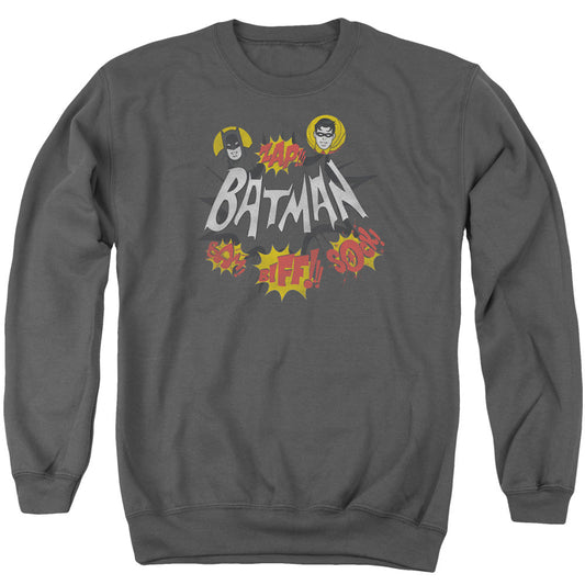 Batman Classic Tv Sound Effects Mens Crewneck Sweatshirt Charcoal