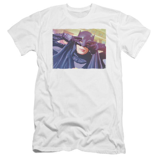Batman Classic Tv Ooth Groove Premium Bella Canvas Slim Fit Mens T Shirt White