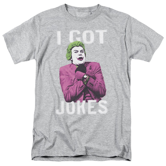 Batman Classic Tv Got Jokes Mens T Shirt Athletic Heather