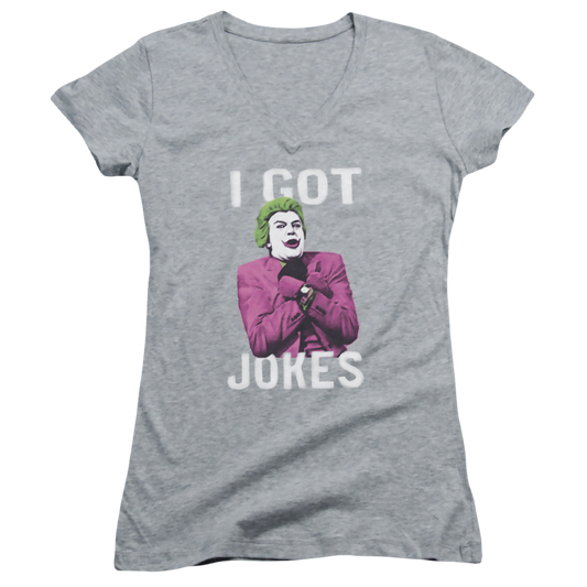 Batman - Classic TV Series Got Jokes - Juniors V-Neck T-Shirt