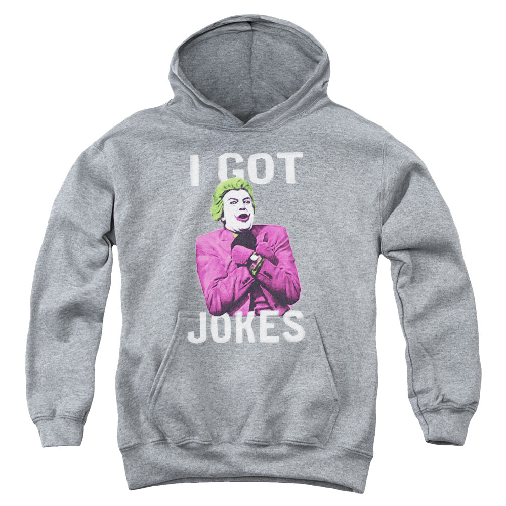 Batman Classic Tv Got Jokes Kids Youth Hoodie Heather