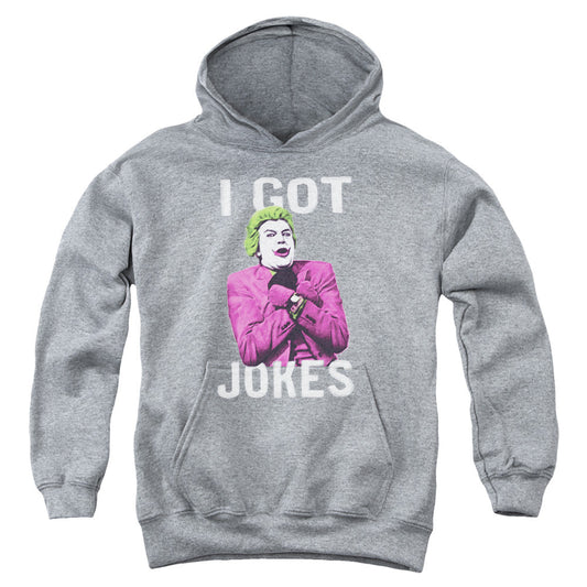 Batman Classic Tv Got Jokes Kids Youth Hoodie Heather
