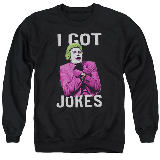 Batman Classic Tv Got Jokes Mens Crewneck Sweatshirt Black