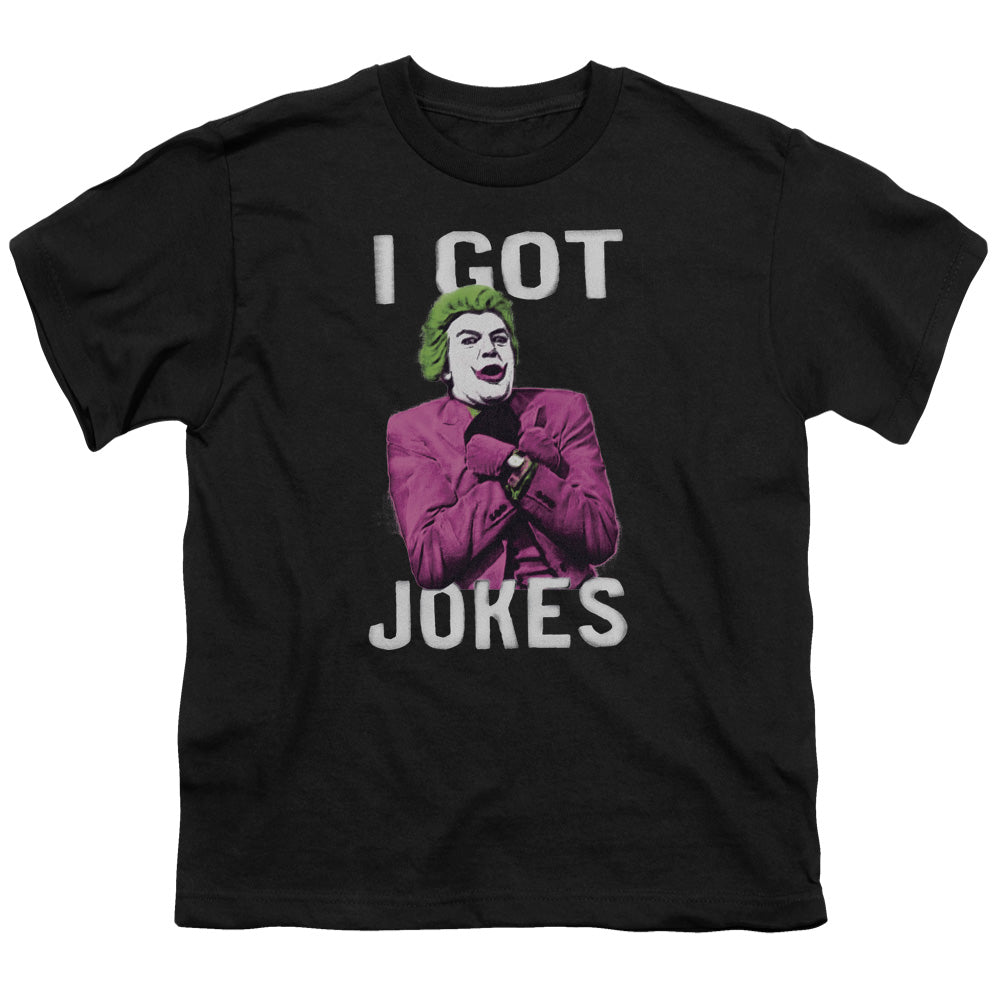 Batman Classic Tv Got Jokes Kids Youth T Shirt Black