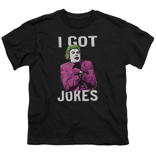 Batman Classic Tv Got Jokes Kids Youth T Shirt Black