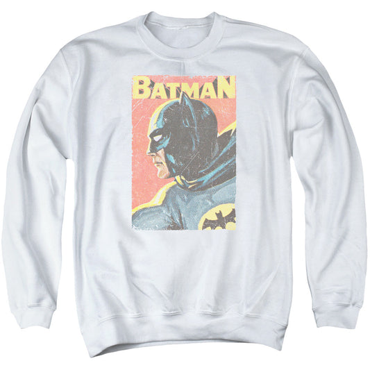 Batman Classic Tv Vintman Mens Crewneck Sweatshirt White