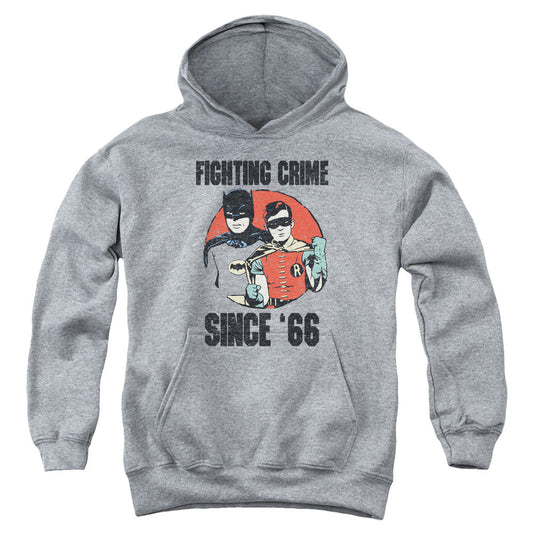 Batman Classic Tv Since 66 Kids Youth Hoodie Heather
