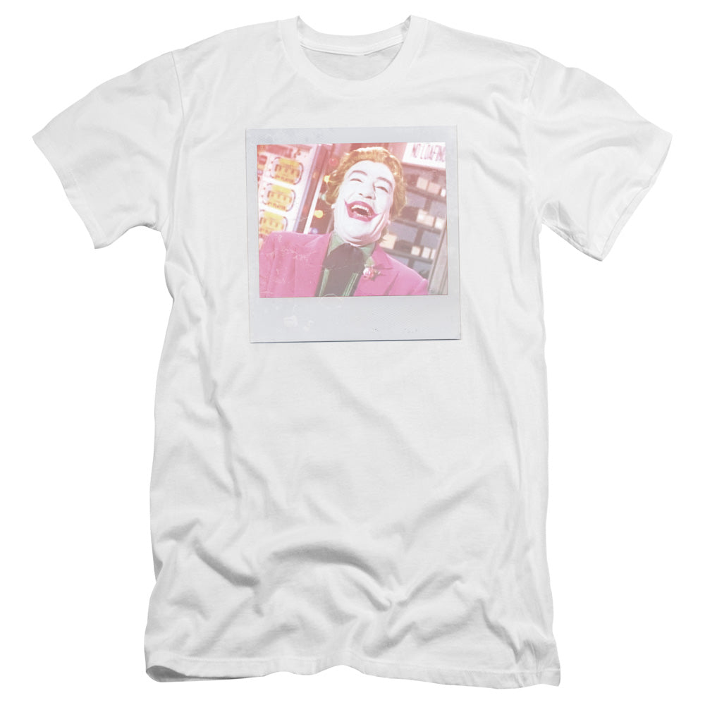 Batman Classic Tv Captured Premium Bella Canvas Slim Fit Mens T Shirt White