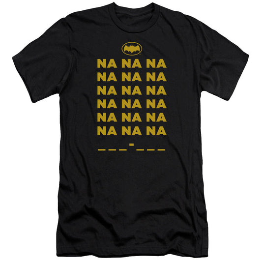 Batman Classic Tv Na Na Na Premium Bella Canvas Slim Fit Mens T Shirt Black