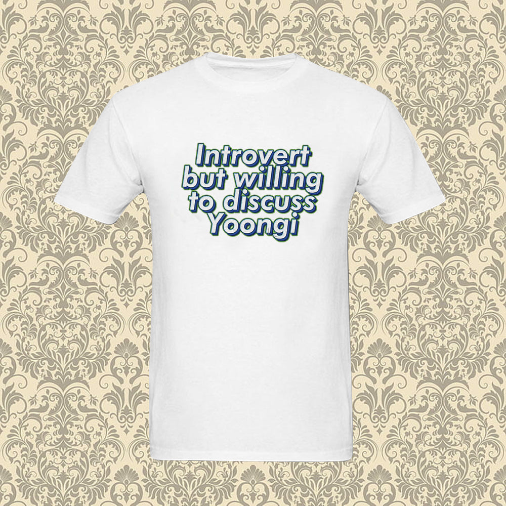 BTS Bangtan Introvert but willing gto discuss Yoongi Suga Agust D ARMY T Shirt adm Hoodie, Sweatshirt | VibeTeeNation.com