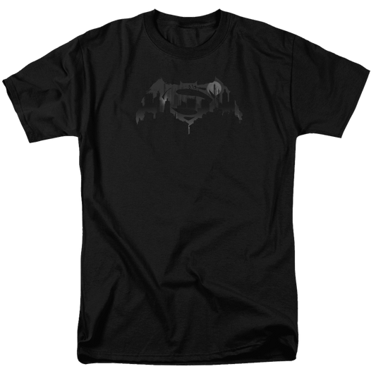 Batman v Superman Cityscape Logo - Men's Regular Fit T-Shirt Style001