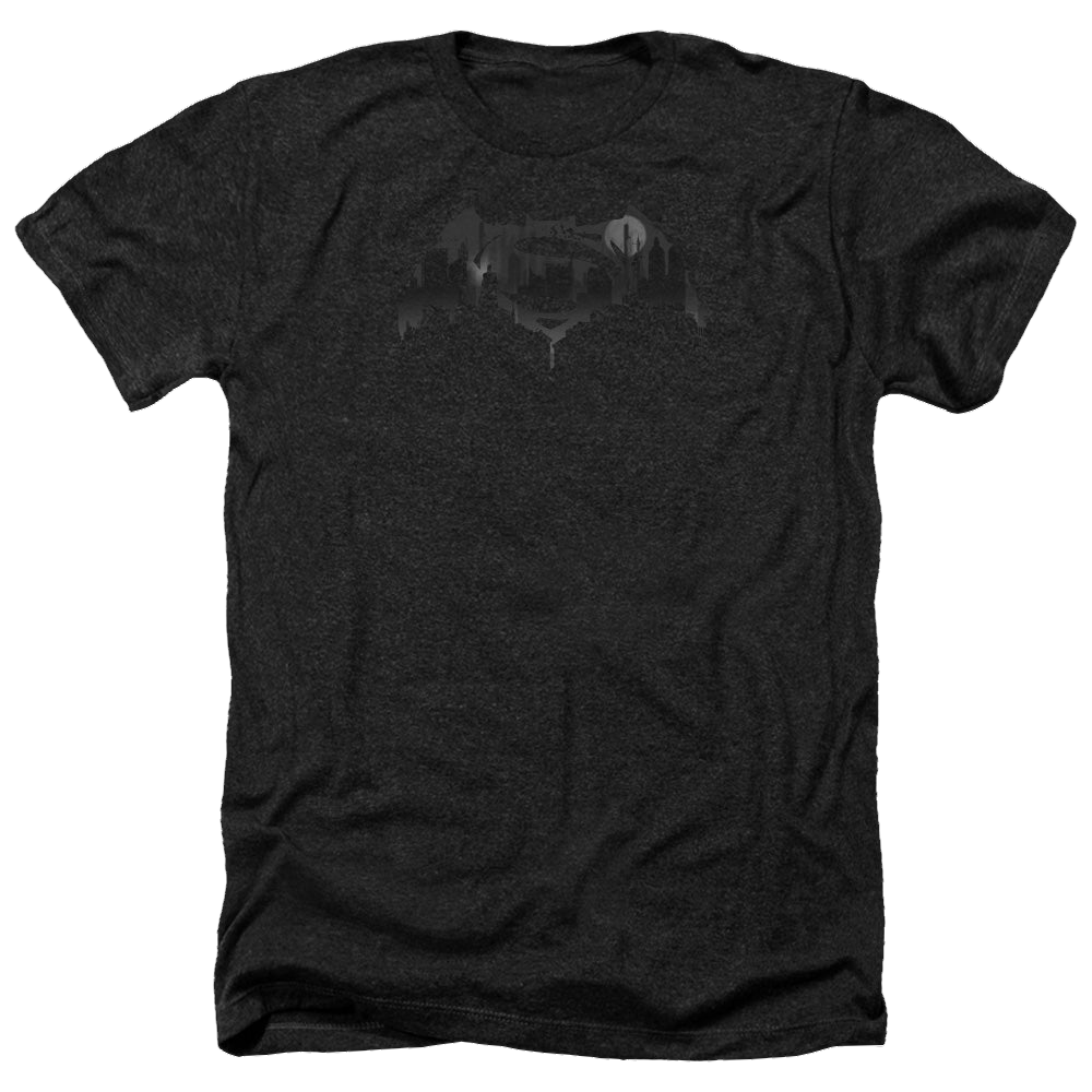 Batman v Superman Cityscape Logo - Men's Heather T-Shirt