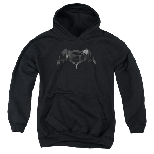 Batman v Superman Cityscape Logo - Youth Hoodie Style001