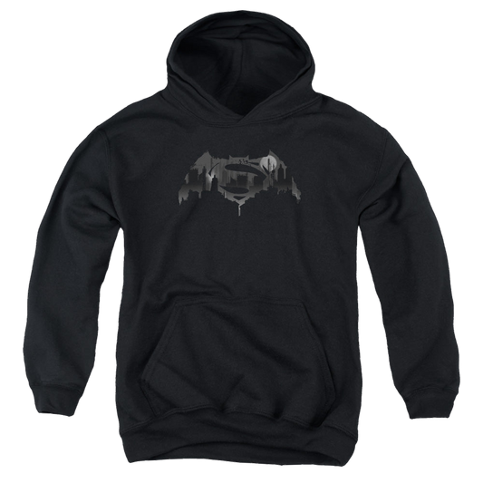 Batman v Superman Cityscape Logo - Youth Hoodie