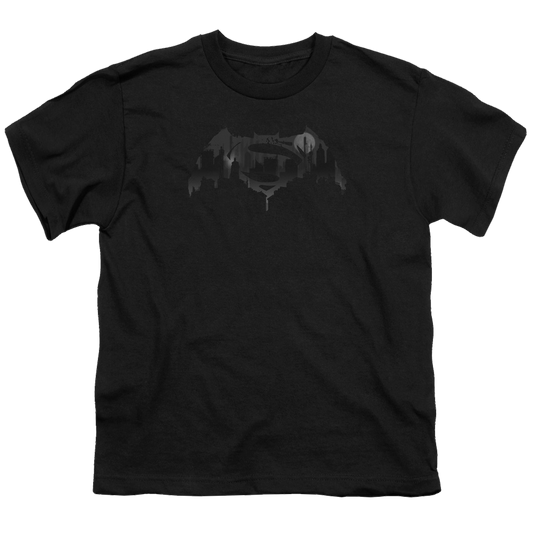 Batman v Superman Cityscape Logo - Youth T-Shirt Style001