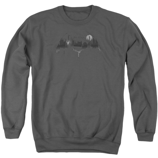 Batman v Superman Cityscape Logo - Men's Crewneck Sweatshirt Style002
