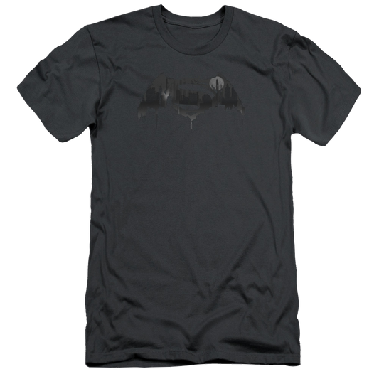 Batman v Superman Cityscape Logo - Men's Slim Fit T-Shirt