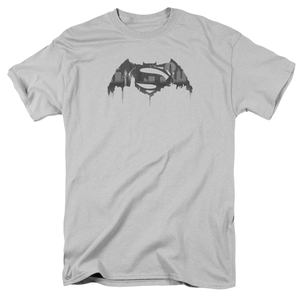 Batman v Superman Cityscape Logo - Men's Regular Fit T-Shirt Style004
