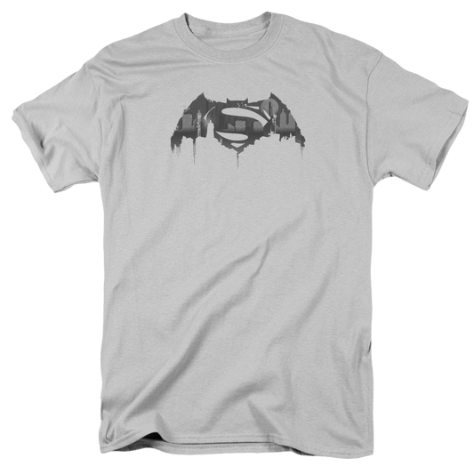Batman v Superman Cityscape Logo - Men's Regular Fit T-Shirt Style004