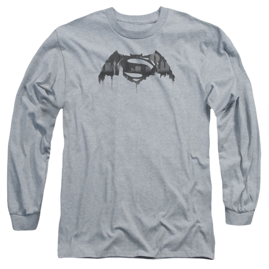 Batman v Superman Cityscape Logo - Men's Long Sleeve T-Shirt Style003