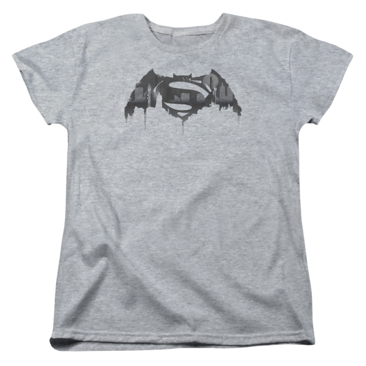 Batman v Superman Cityscape Logo - Women's T-Shirt Style003