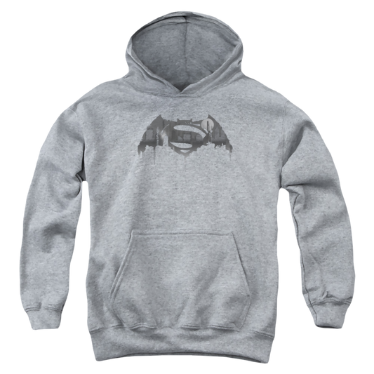 Batman v Superman Cityscape Logo - Youth Hoodie Style003