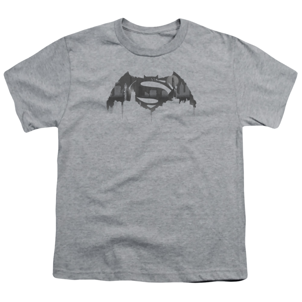 Batman v Superman Cityscape Logo - Youth T-Shirt Style002