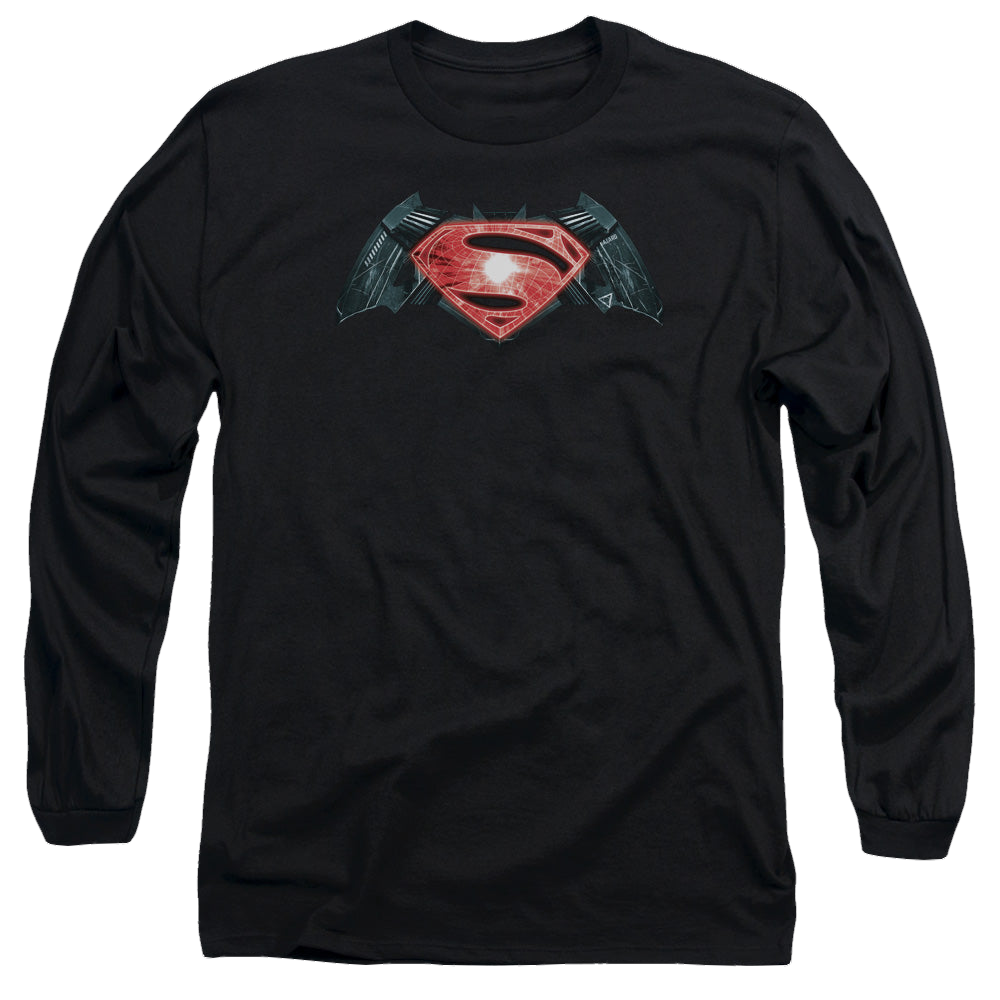 Batman v Superman Industrial Logo - Men's Long Sleeve T-Shirt Style001