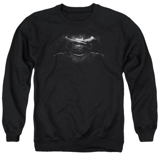 Batman v Superman Bw Logo - Men's Crewneck Sweatshirt