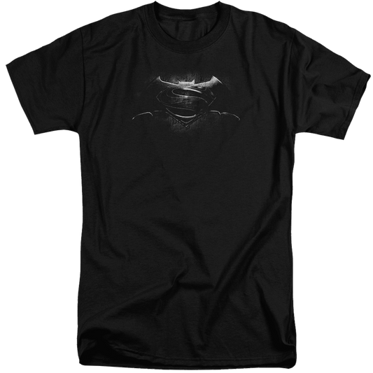 Batman v Superman Bw Logo - Men's Tall Fit T-Shirt Style001
