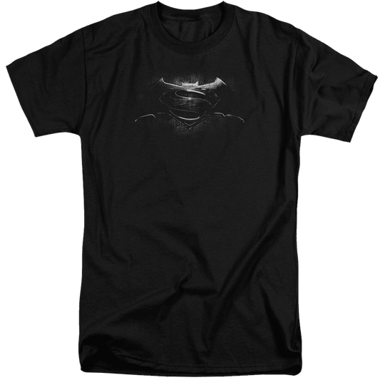 Batman v Superman Bw Logo - Men's Tall Fit T-Shirt