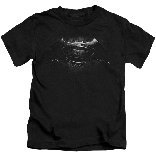 Batman v Superman Bw Logo - Kid's T-Shirt Style004
