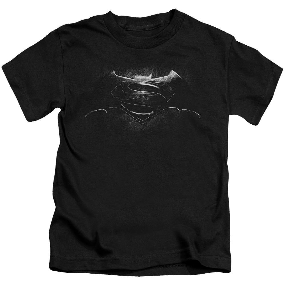 Batman v Superman Bw Logo - Kid's T-Shirt