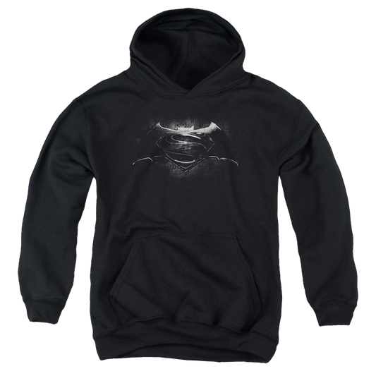 Batman v Superman Bw Logo - Youth Hoodie Style004