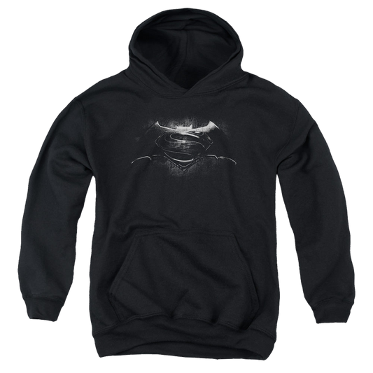 Batman v Superman Bw Logo - Youth Hoodie