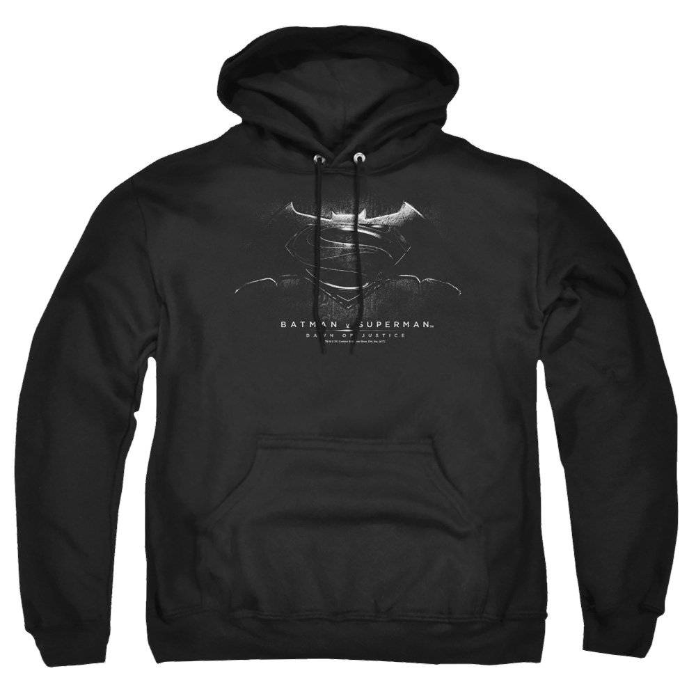 Batman v Superman Bw Logo - Pullover Hoodie Style008