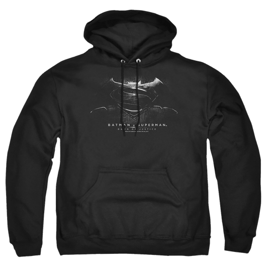 Batman v Superman Bw Logo - Pullover Hoodie Style008