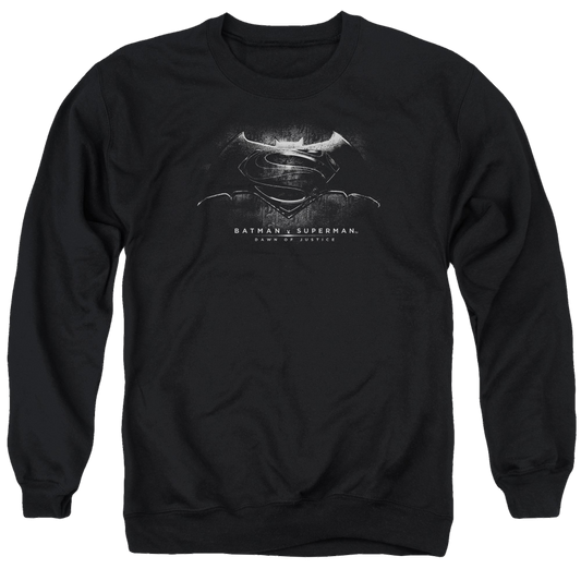 Batman v Superman Bw Logo - Men's Crewneck Sweatshirt Style008