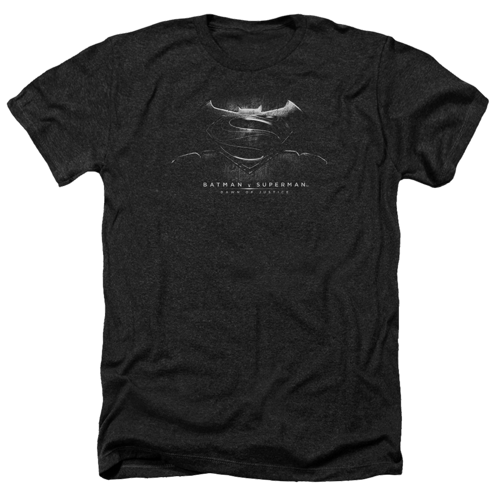 Batman v Superman Bw Logo - Men's Heather T-Shirt Style008