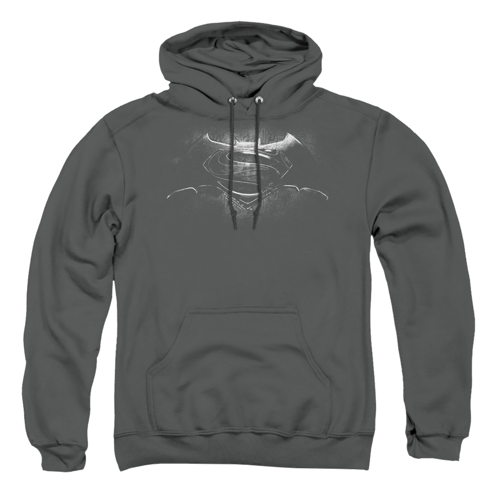 Batman v Superman Bw Logo - Pullover Hoodie Style005